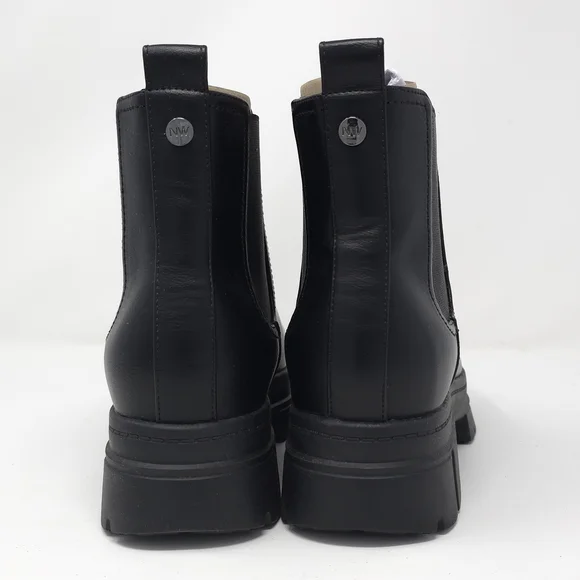 Nine West Black Chunky Lug Chelsea Booties 7M - Picture 5 of 8